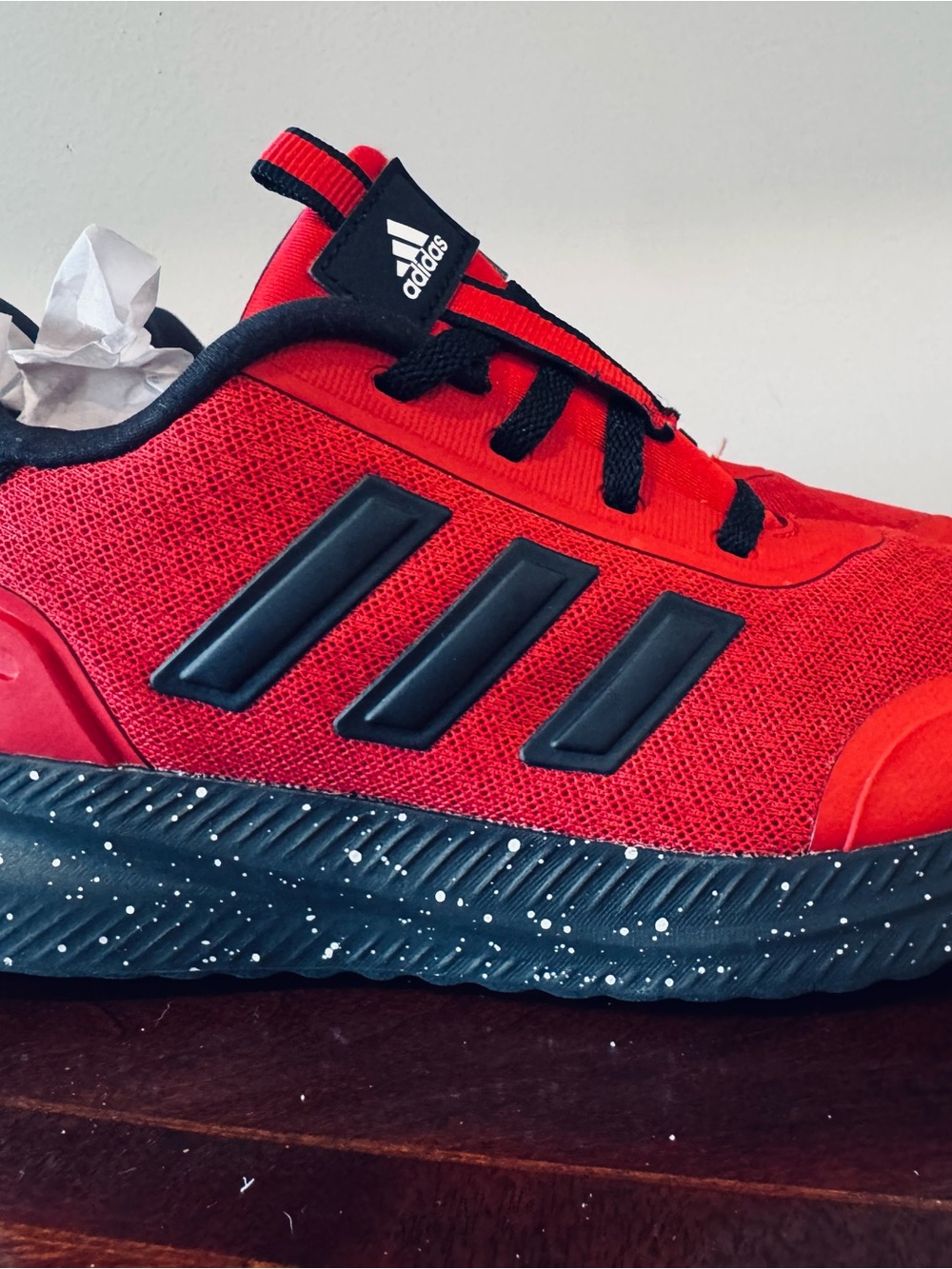 Kid’s adidas X_PLR Path  "Better Scarlet / Core Black” Colorway Size 3